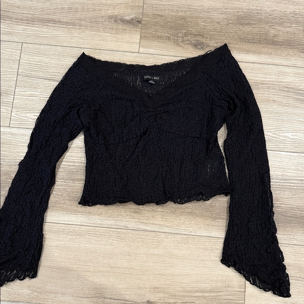 Urban Outfitters Black Lace Blouse